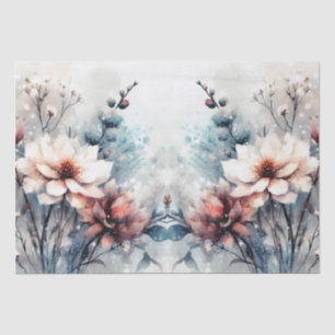 Elegante rustieke winter  geïnspireerde bloem tissuepapier