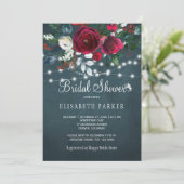 Elegante rustieke winterpioen rozen vrijgezellenfe kaart (Staand voorkant)