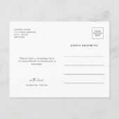 Elegante rustieke zonnebloem Baby shower Sprinkle Uitnodiging Briefkaart (Achterkant)