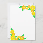 Elegante rustieke zonnebloem Boho bloemig Vrijgeze Kaart (Achterkant)