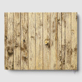 Elegante rustieke zonnebloem in liefdevolle herinn gastenboek (Achterkant)