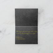 Elegante rustieke zonnebloemen dank je wel bruilof bedankkaart (Binnen)