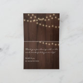 Elegante rustieke zonnebloemen herfst dank u bruil bedankkaart (Binnen)