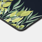 Elegante rustige decoratieve zomerbladeren bureaumat (Hoek)