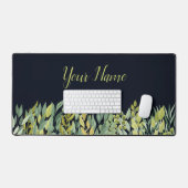 Elegante rustige decoratieve zomerbladeren bureaumat (Keyboard & Muis)
