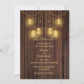 Elegante RUSTISCHE moslim bruiloft Kaart (Voorkant)