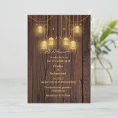 Elegante RUSTISCHE moslim bruiloft Kaart (Staand voorkant)