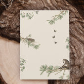 Elegante Safari Dieren Boog Vintage Baby Borrel Kaart