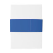 Elegante Saffier Blauw Goud Monogram Initialen Uitnodigingen Wikkel (Achterkant Voorbeeld)