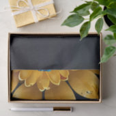 Elegante saffier en gouden bloemenbruiloft tissuepapier (Geschenk)