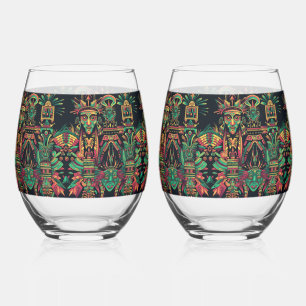 Elegante saffier "voorouderlijk paradigma" 16oz Wi Wijnglas Zonder Voet