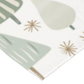 Elegante saga groene kerstbomen patroon tafelkleed (Gekanteld)