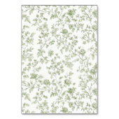 Elegante Sage Chinoiserie Wedding Place Cards Kaart (Achterkant)