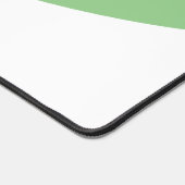 Elegante Sage Curve Stromende Witte Golf Bodemrand Bureaumat (Hoek)