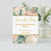 ELEGANTE SAGE FLORAL RESPONSE RSVP-KAART RSVP KAARTJE (Staand voorkant)
