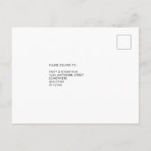 Elegante Sage gebladerte Zwart Script Wedding RSVP Uitnodiging Briefkaart (Achterkant)
