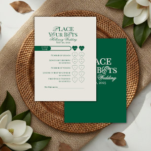 Elegante Sage Green bewerkbare Wedding Prop Bet Ka Visitekaartje