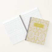 Elegante Sage Green Botanical gepersonaliseerd Notitieboek (Binnen)