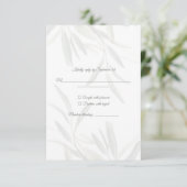 Elegante Sage Green Botanical RSVP (Staand voorkant)
