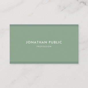 Elegante Sage Green Modern Minimalistische Sjabloo Visitekaartje