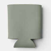 Elegante Sage Green Monogram Wedding Party Favorie Blikjeskoeler (Achterkant)