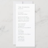 Elegante Sage Green Script Modern Wedding Program (Achterkant)