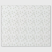 Elegante Sage Green St Patricks Day Heart Pattern Cadeaupapier (Vlak)