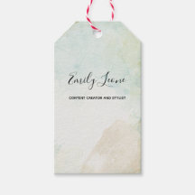Elegante Sage Green Waterverf Gift Labels