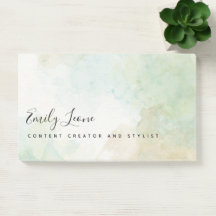 Elegante Sage Green Waterverf Post-It Notes