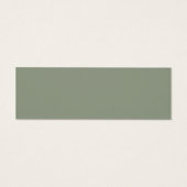 Elegante Sage Green Wedding Website RSVP Card Mini Visitekaartjes (Achterkant)