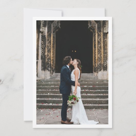 Elegante Sage Groen Bruiloft Foto Opslaan van de D Save The Date (Achterkant)