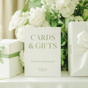 Elegante Sage Groene Kaarten & Geschenken Trouwbor