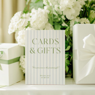 Elegante Sage Groene Kaarten & Geschenken Trouwbor