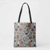 Elegante Sage Herfst Oogst en Koe Skulls Tote Bag (Voorkant)