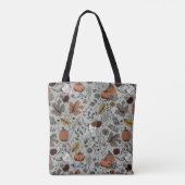 Elegante Sage Herfst Oogst en Koe Skulls Tote Bag (Achterkant)