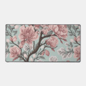 Elegante Sakura Cherry Blossom Tree Natuur Geïnspi Bureaumat (Voorkant)