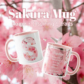 Elegante Sakura Custom Mok met Letter S