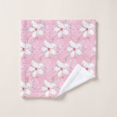 Elegante sakura kersenbloesem roze bloemenpatroon bad handdoek (Wasdoekje)