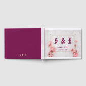 Elegante Sakura Roze bloemenkersenbloesem Bruiloft Gastenboek (Volledig)