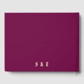 Elegante Sakura Roze bloemenkersenbloesem Bruiloft Gastenboek (Achterkant)