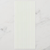 Elegante Salie Bruiloftsmenu Menu (Achterkant)