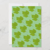 Elegante Salie Green Fall laat Boho Floral Wedding Kaart (Achterkant)