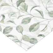 Elegante salie groene bladeren Waterverf patroon Korte Tafelloper (Hoek)