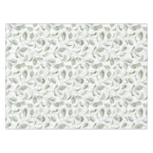 Elegante salie groene bladeren Waterverf patroon Tafelkleed (Voorkant (Horizontaal))