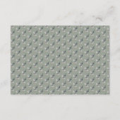 Elegante Salie Groene Bloemen Cascade Bruiloft Det Informatiekaartje (Achterkant)