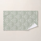 Elegante salie groene bogen bad handdoek (Handdoek)
