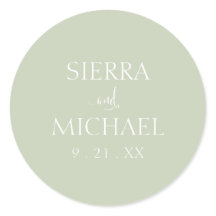 Elegante Salie Groene Botanische Bruiloft