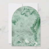 Elegante Salie Groene Roos Bloemige Sweet 16 Feest Kaart (Achterkant)