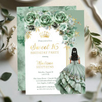 Elegante Salie Groene Roos Bloemrijke Sweet 16 Fee
