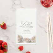 Elegante Salie Groene Rozen Bruiloft  Servet (Insitu)